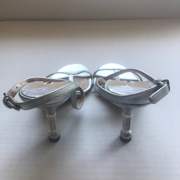 Miu Miu Bolt Heel T-Strap Sandal - Picture 13 of 13